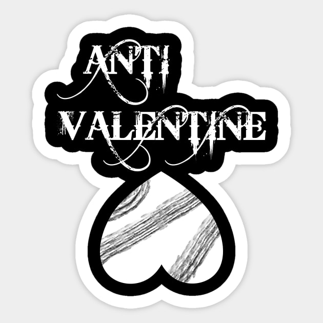 Anti Valentine - against Valentines Day Sticker by SpassmitShirts